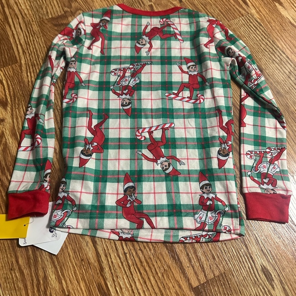 Christmas Elf Pajamas Size 10 - Picture 4 of 9